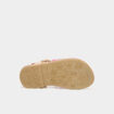 Sandales plates avec brides multicolore fille