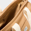 Sac cabas avec bandouli&egrave;re marron cognac femme