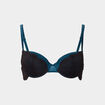 Soutien-gorge corbeille paddé dentelle vert canard femme