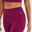 Legging corsaire de sport stretch violet fonc&eacute; femme