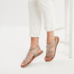 Sandales en cuir Kickers Kickdazed blanc femme