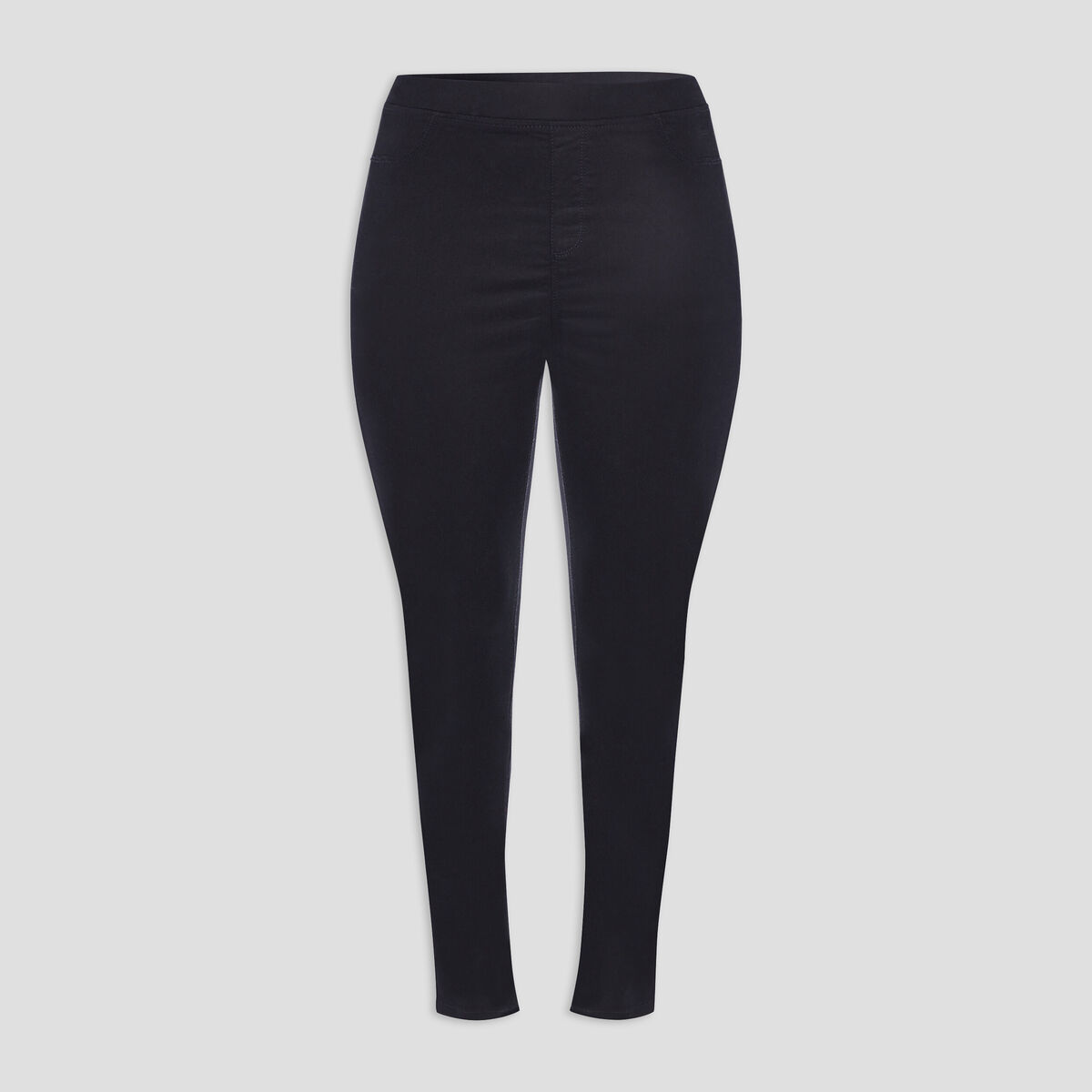 Jegging taille élastiquée grande taille noir femme grande taille
