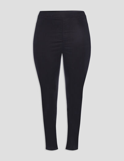 Jegging taille élastiquée grande taille noir femme grande taille