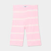 Legging cycliste côtelé coton rose fluo fille