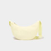 Sac banane en bandouli&egrave;re jaune pastel femme
