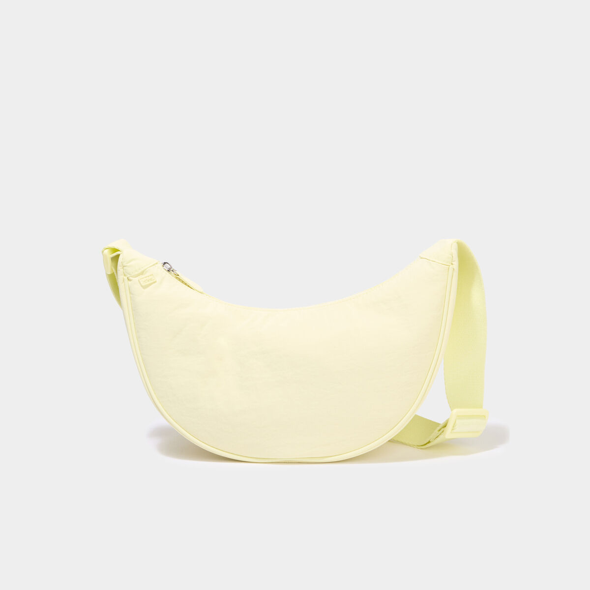 Sac banane en bandouli&egrave;re jaune pastel femme