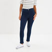 Jeans skinny taille haute cropped denim brut femme