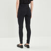 Jeans skinny taille haute noir femme