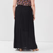 Jupe longue noir femme grande taille