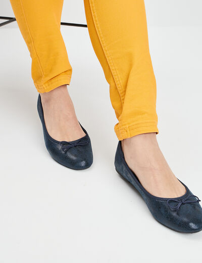 Ballerines irisées bleu femme