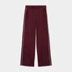 Pantalon de jogging large molletonn&eacute; violet fonc&eacute; femme