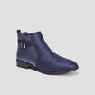 Bottines chelsea avec boucles bleu femme
