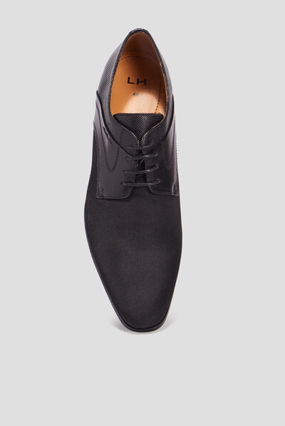Derbies à lacets noir homme