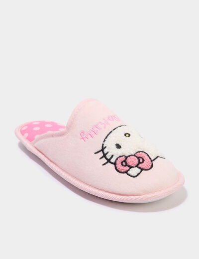 Chaussons mules Hello Kitty rose femme