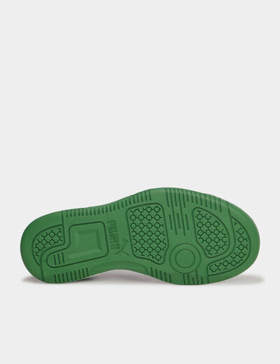 Tennis basses à lacets Puma Rebound vert garçon