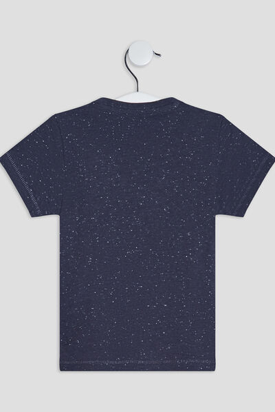 T-shirt manches courtes Creeks bleu marine bébé garçon