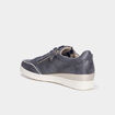 Tennis &agrave; lacets zipp&eacute;es bleu marine femme