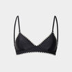Haut de maillot de bain triangle noir femme