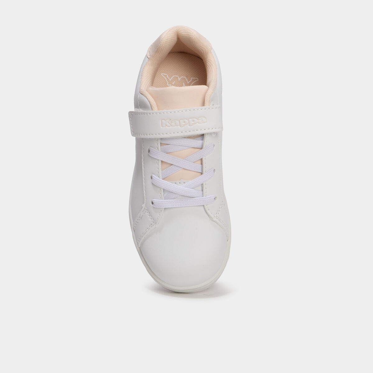 Tennis basses &agrave; scratchs Kappa FENIT rose pastel fille