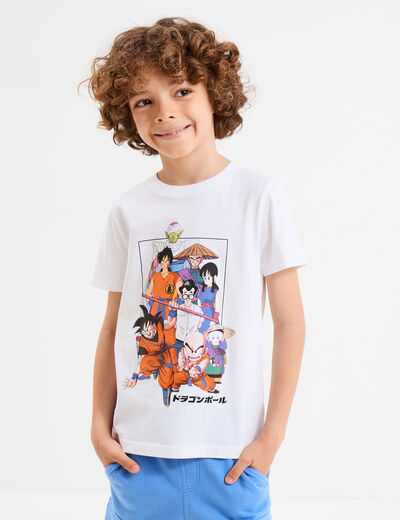 T-shirt manches courtes Dragon Ball Z blanc garçon