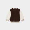 Gilet effet polaire col teddy boutonn&eacute; marron b&eacute;b&eacute; gar&ccedil;on