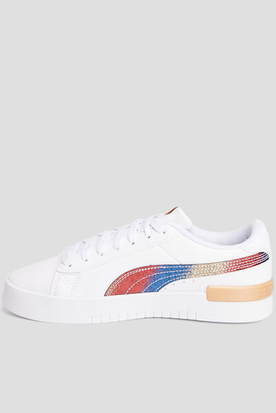 Tennis à lacets Puma Jada blanc fille