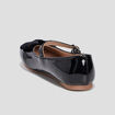 Babies vernies avec noeuds noir fille