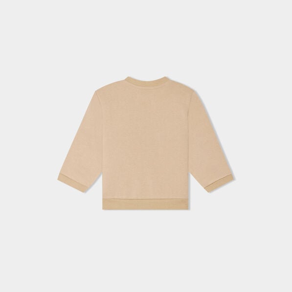 sweat col rond manches longues coton gris fonce bebeg Sweat col rond manches longues coton gris foncé bébé garçon