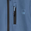 Blouson d&eacute;perlant fourr&eacute; &agrave; capuche bleu gris gar&ccedil;on