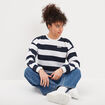Sweat court manches longues Creeks bleu marine femme