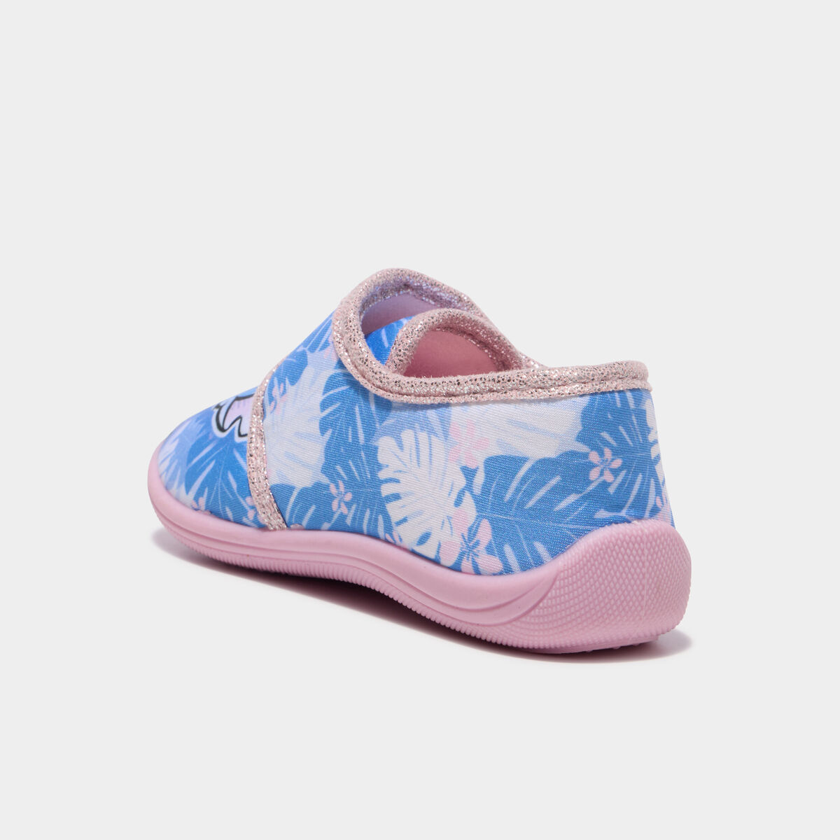 Chaussons &agrave; scratchs Stitch bleu fille