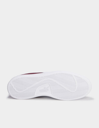 Tennis basses à lacets Puma Smash Buck bordeaux homme