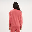 Sweat col rond manches longues vieux rose femme