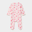 Dors-bien coton manches longues zipp&eacute; rose clair b&eacute;b&eacute;