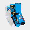 Lot 3 paires chaussettes Sonic bleu marine gar&ccedil;on