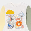 T-shirt manches longues coton Creeks blanc bébé garçon