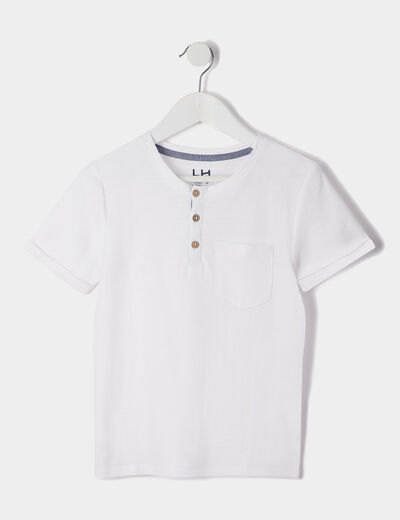 T-shirt manches courtes blanc garçon