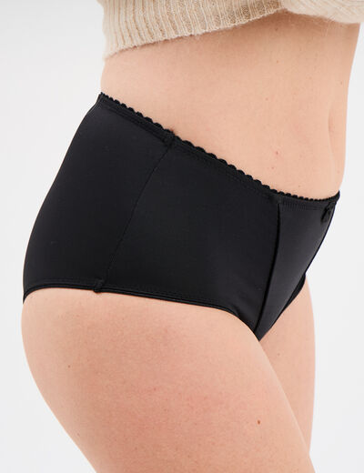 Culotte taille haute noir femme