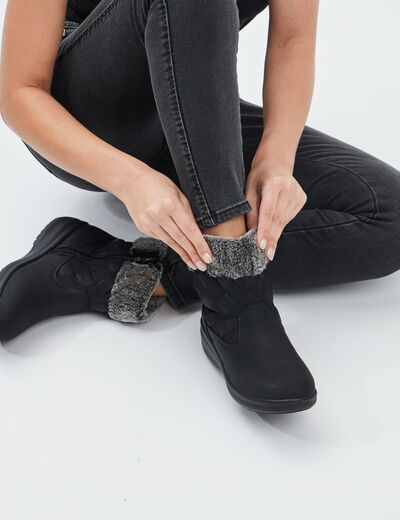Bottines noir femme