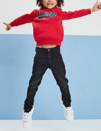 Sweat à capuche hoodie Creeks rouge garçon
