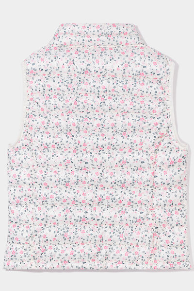 Doudoune sans manches col montant Creeks beige fille