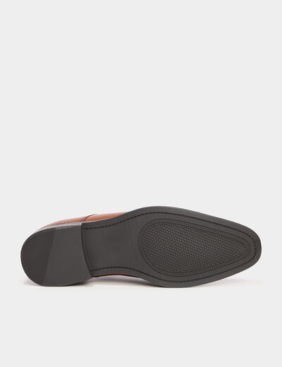 Derbies à lacets marron cognac homme