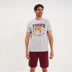 Ensemble pyjama short et t-shirt gris clair homme