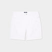 Short en jean droit 5 poches denim blanc femme grande taille