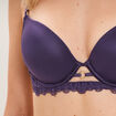 Soutien-gorge maxi push-up padd&eacute; violet femme