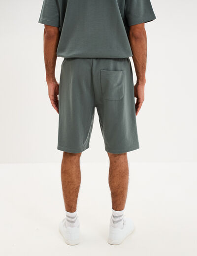 Short de jogging taille &eacute;lastiqu&eacute;e l&eacute;ger vert kaki homme