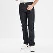 Jeans straight denim 5 poches denim brut homme