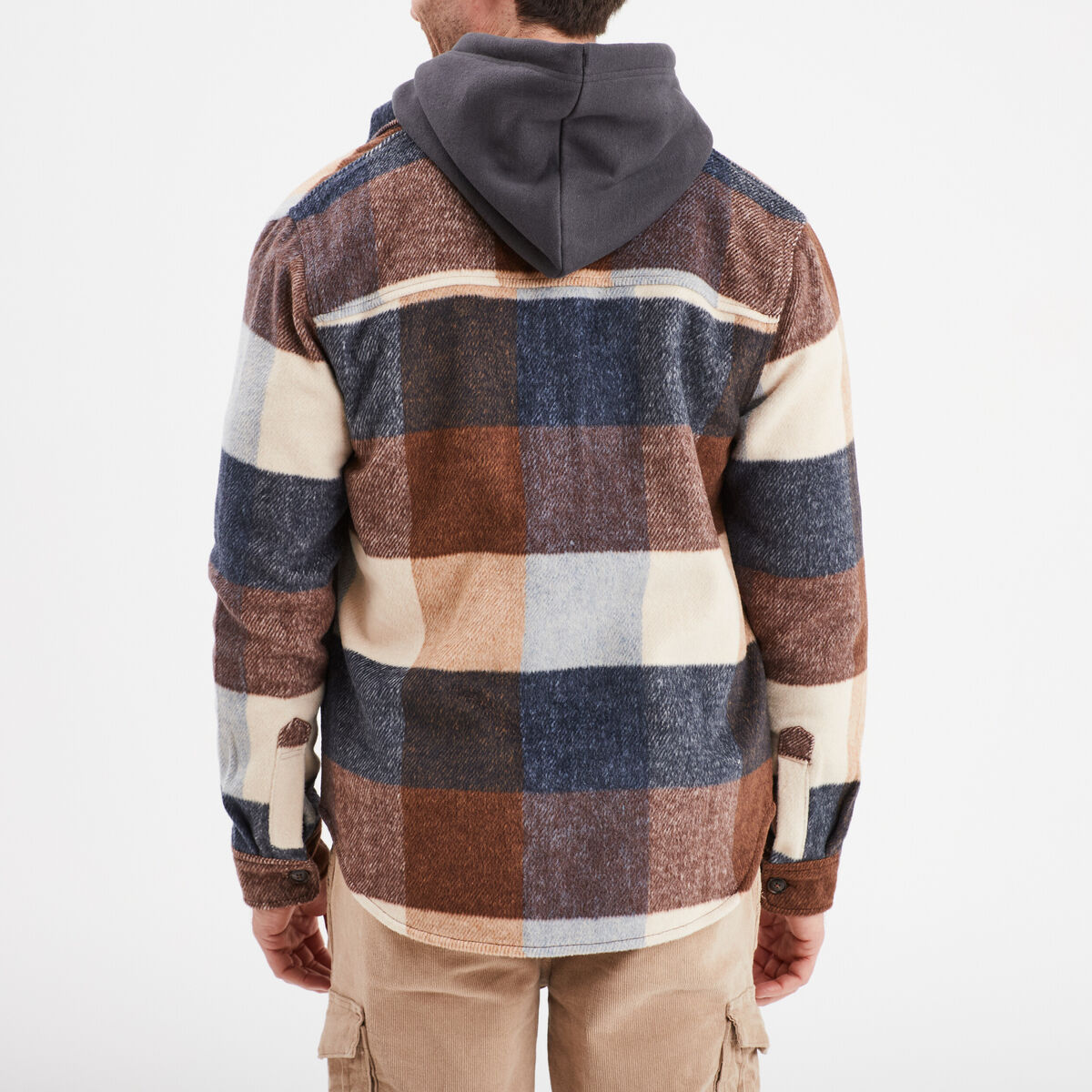 Surchemise droite 2 poches Creeks marron homme