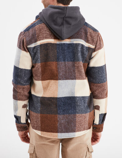 Surchemise droite 2 poches Creeks marron homme