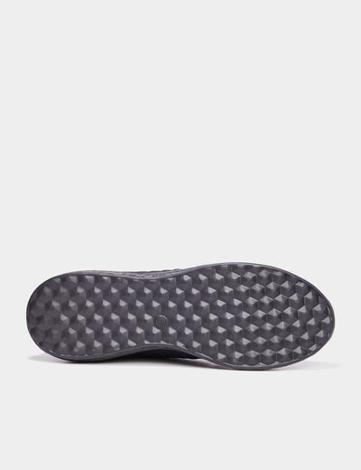 Baskets running à lacets noir homme